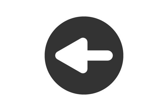 Arrow, Left Icon Graphics for Crafters