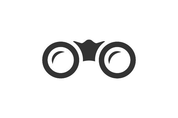 Binoculars, Vision Icon Graphics