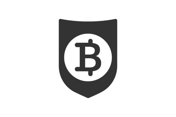Bitcoin Protection Icon Graphics