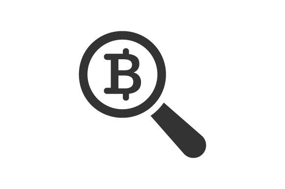 Bitcoin Search Icon