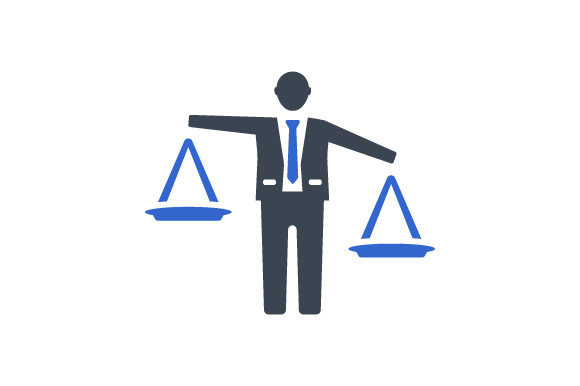 Business Balance Icon: A Graphic Asset for Local Branding