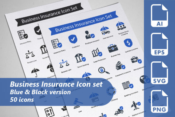 Business Insurance Icon Set: A Graphic Designer’s Take