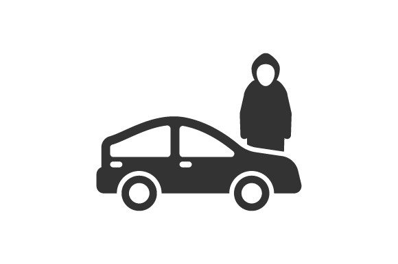 Car Theft Icon Enhances Visual Storytelling