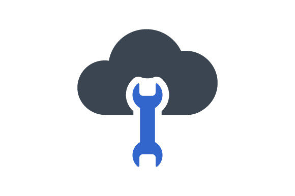 Cloud Repair Icon: A Graphic Asset for Modern Branding