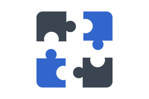 Cooperation, Puzzle Icon