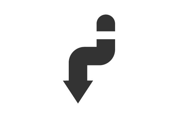 Down Direction Icon: A Graphic Asset for Modern Branding