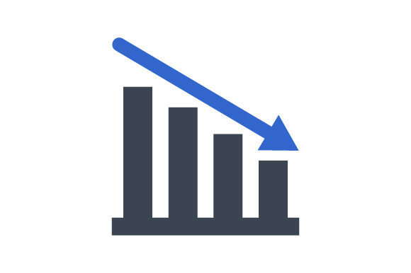Financial Loss Icon Graphics for Crafting