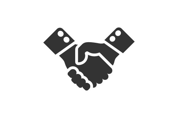 Handshake, Dealing Icon Graphics for Crafting