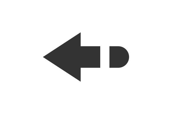 Left Arrow Icon for Crafters