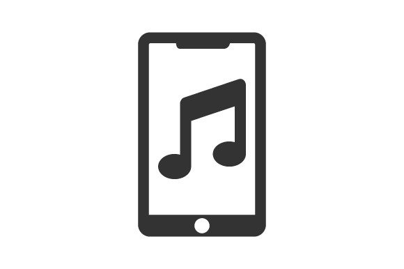 Mobile Music Icon Graphics