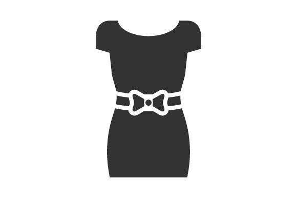 Women Dress Icon: A Graphic Asset for Modern Publishing